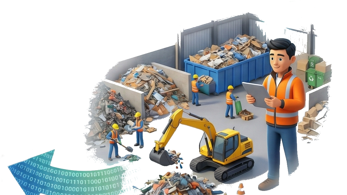 Digital waste tracking for waste processors